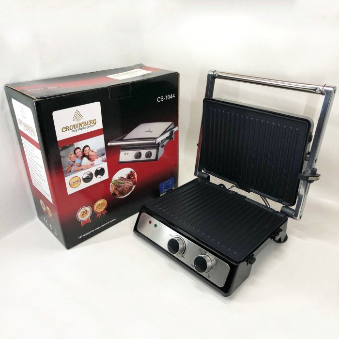 Контактний притискний електричний гриль Crownberg CB-1044 2000W