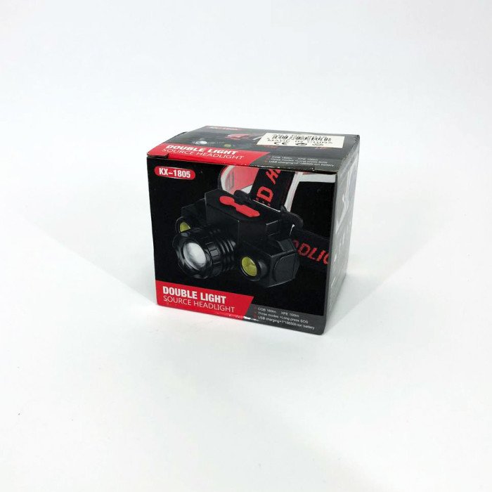 Ліхтар налобний Bailong BL-1805 COB XPE акумуляторний, ліхтар на голову для риболовлі, надійний налобний