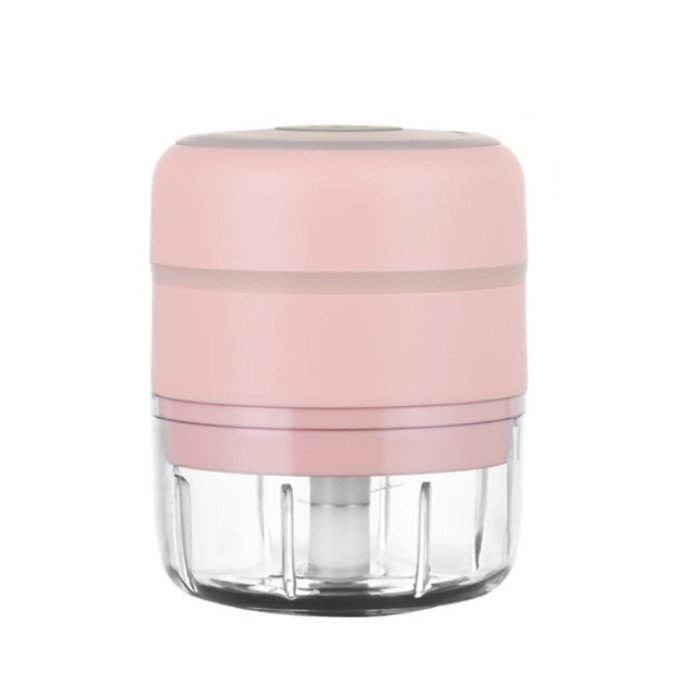 Кухонний електричний подрібнювач Release hands one click garlic харчової міні чоппер часник. Колір: рожевий