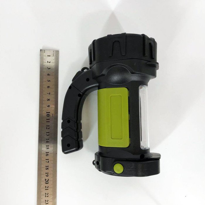 Ручний акумуляторний ліхтар T80C-5W+COB (white/red) із функцією Power Bank. Колір зелений