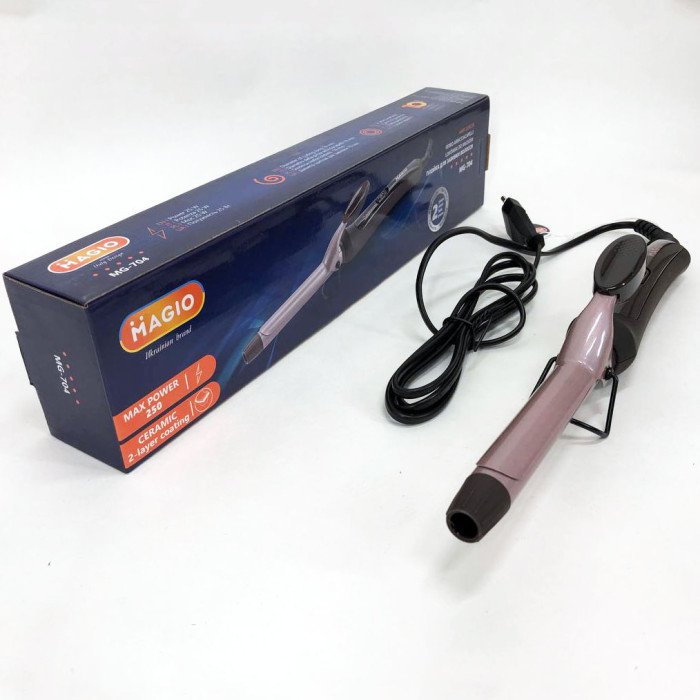 Плойка-щипці для завивки волосся MAGIO MG-704, маленька плойка, стайлер для завивки