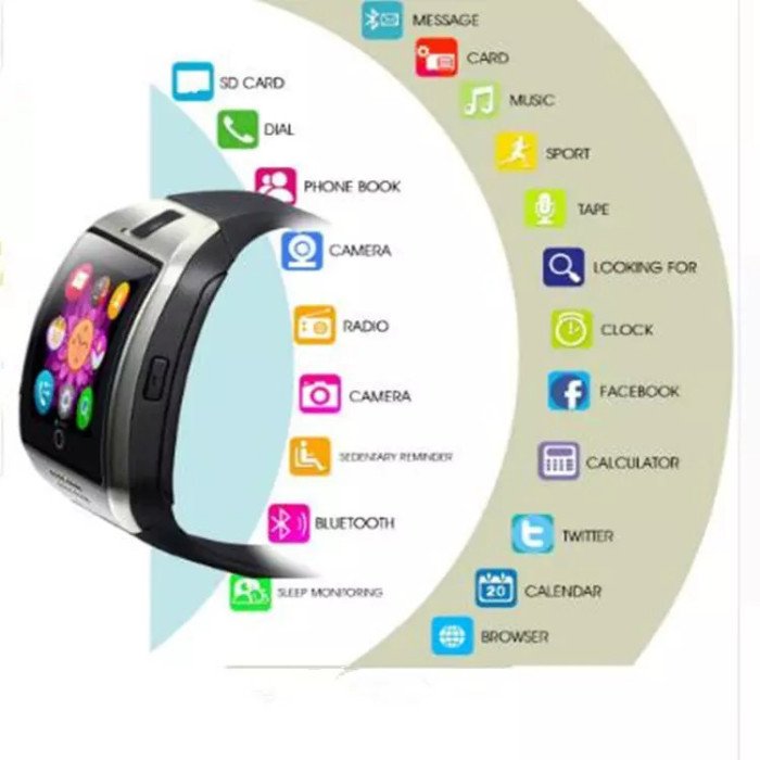 Смарт-годинник Smart Watch Q18. Колір: срібний