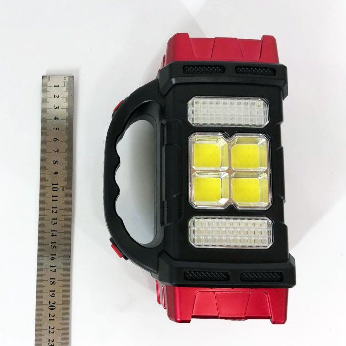 Ліхтар кемпінговий з сонячною панеллю та повербанком HB-1678-2х8LED-6COB, ліхтар кемпінговий світлодіодний