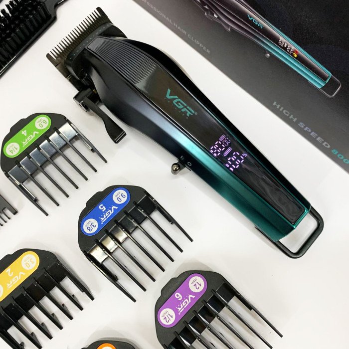 Акумуляторна машинка для стрижки VGR V-273 GREEN