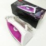 Парова праска з тефлоновим покриттям DOMOTEC MS-2208 1200 Вт, праска для одягу від мережі. Колір: фіолетовий