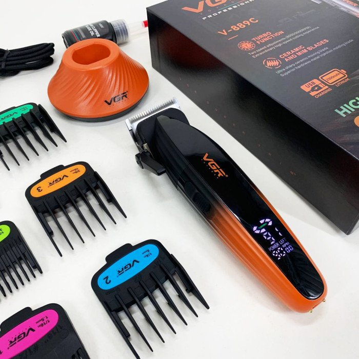 Машинка для стрижки волосся VGR V-889C керамічні леза 9000RPM
