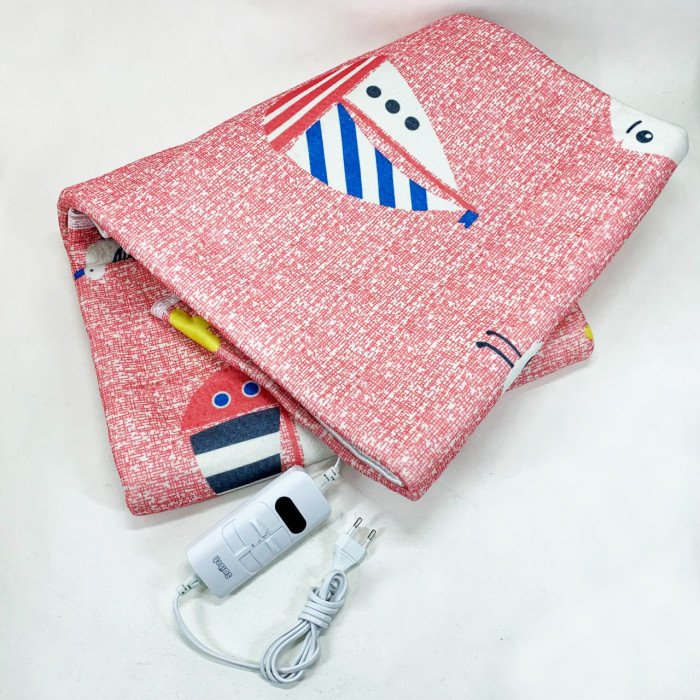 Електропростирадло 150х120 см тепле електро простирадло ковдру з підігрівом червоний