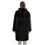 Толстовка плед з капюшоном і рукавами Huggle Hoodie оверсайз. Колір: чорний