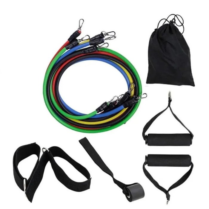 Гумовий еспандер для тренувань рук, Фітнес гумки 5 в 1, Фітнес петлі гумки еспандер