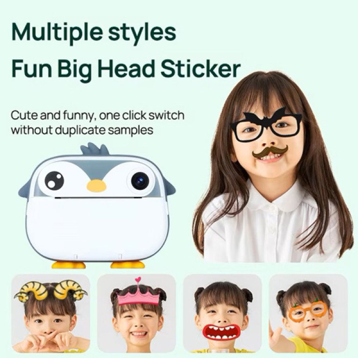 Дитячий фотоапарат з термодруком M05 GREY