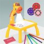 Дитячий стіл проектор для малювання з підсвічуванням Projector Painting. Колір жовтий