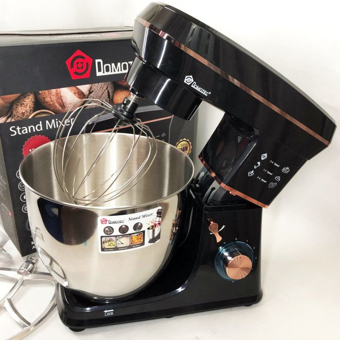 Настільний міксер-тестоміс планетарний Domotec R 6673 12 л, Планетарний комбайн Стаціонарний для дому