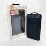 УМБ Power Bank Solar 18000 mAh мобільне зарядне з сонячною панеллю та лампою, Power Bank Charger Black