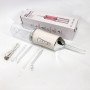 Іригатор для чищення зубів та порожнини рота Oral Irrigator з акумулятором та змінними насадками. Колір: білий