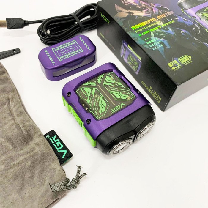 Електробритва VGR V-344. Колір: фіолетовий