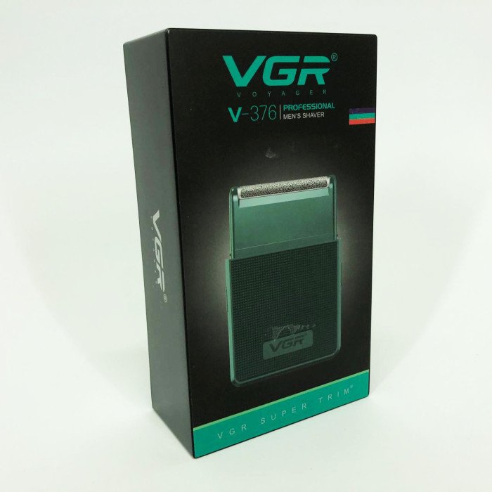 Електробритва VGR V-376 GREEN шейвер, Професійний шейвер-електробритва, Портативна бритва