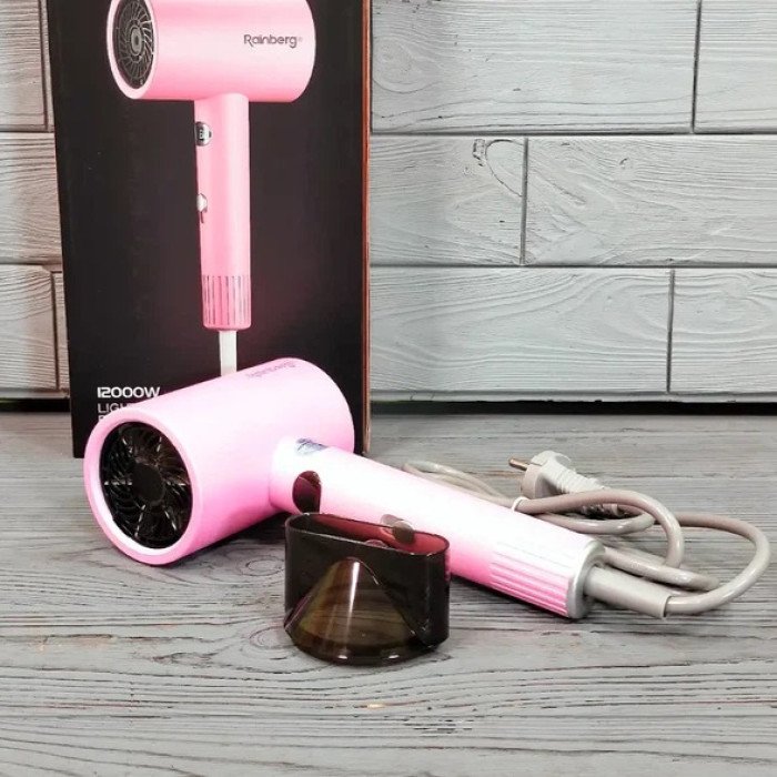 Професійний фен для волосся з іонізацією Rainberg RB-2253 2000Вт Pink