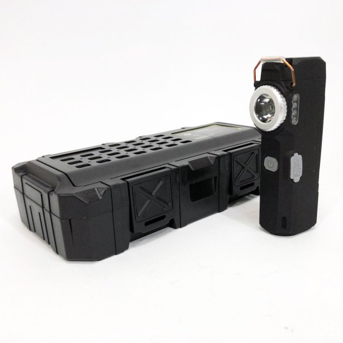 Ліхтарик-запальничка армійська MULTIFUNCTIONAL D51-COB, Запальнички подарунки для чоловіків. Колір: чорний