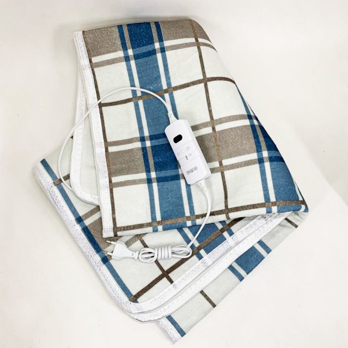 Електропростирадло 150х120 см тепле електро простирадло ковдра з підігрівом клітина