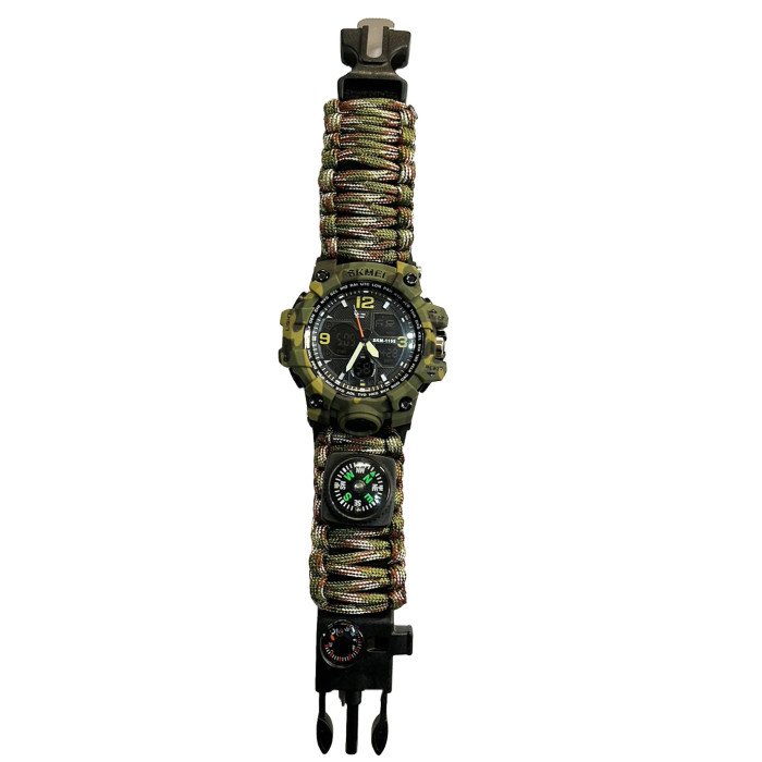 Годинник наручний чоловічий SKMEI 1155BCMGN PARACORD