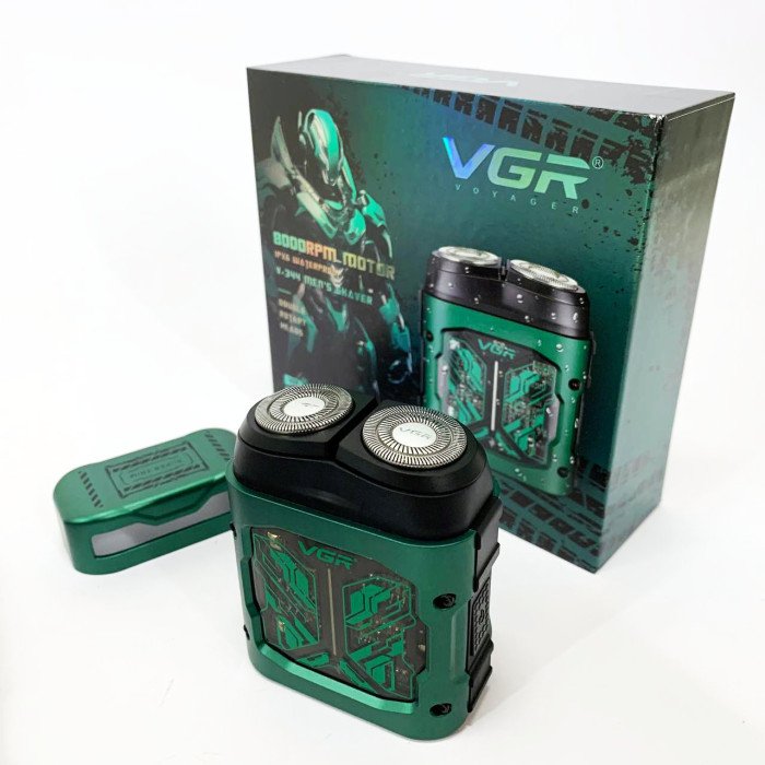 Електробритва VGR V-344. Колір: зелений