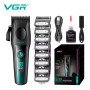 Акумуляторна машинка для стрижки VGR V-195 GREEN