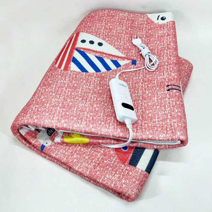 Електропростирадло 150х120 см тепле електро простирадло ковдру з підігрівом червоний