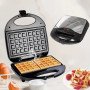 Вафельница Domotec MS-7705  электрическая с антипригарным покрытием 1000 Вт, Электро вафельница