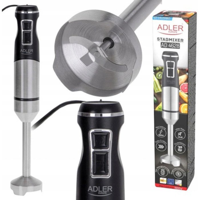 Блендер занурювальний Adler AD 4628 з функціями турбо та подрібнення льоду