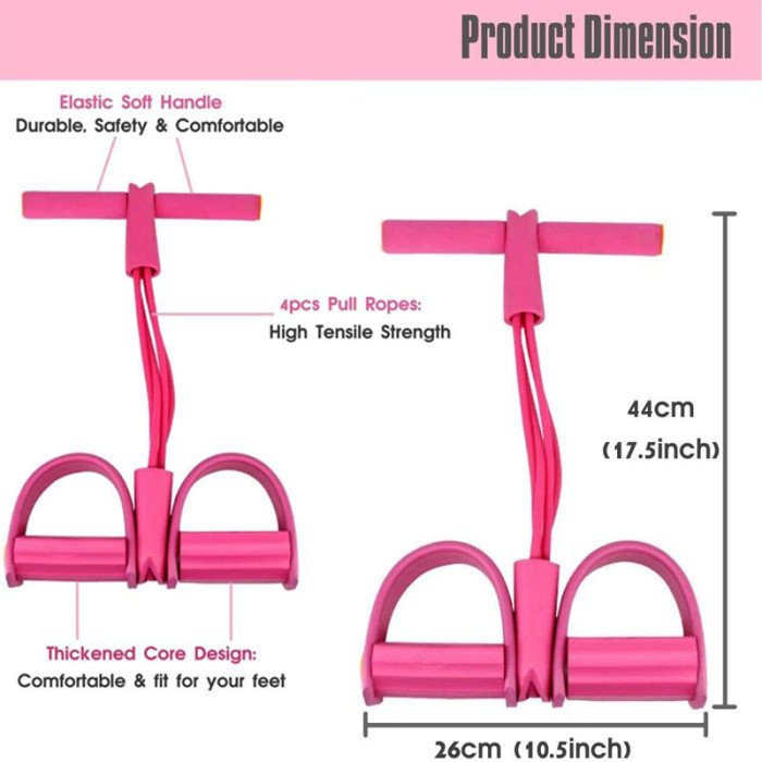 Тренажер для фітнесу Pull Reducer у коробці. Колір: рожевий
