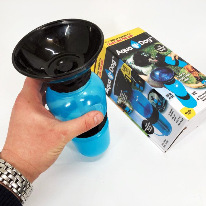 Поїлка для собак дорожня переносна Aqua Dog 537 мл портативна пляшка для великих та дрібних собак FS-97
