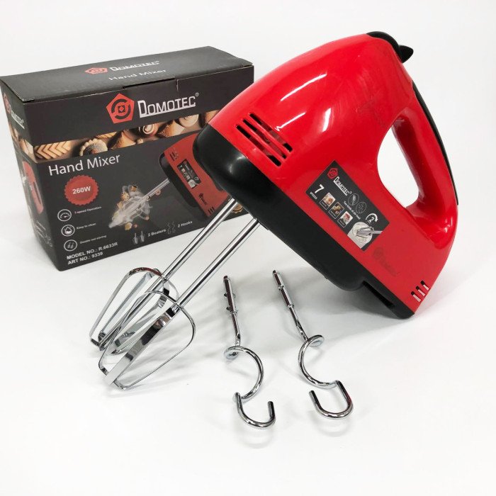 Міксер DOMOTEC R6633R 260 Вт, Кухонний ручний міксер хороший, Міксер для приготування крему