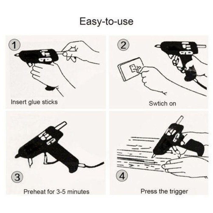 Клейовий пістолет з вимикачем Xunlei XL-F60 60W для стрижня 11,5 мм