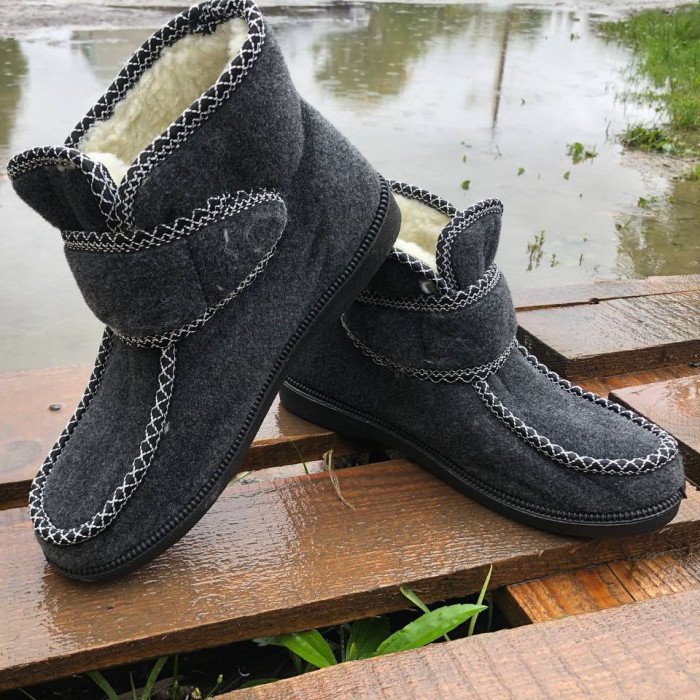 Черевики жіночі хутряні утеплені з застібкою 40 розмір, Жіночі зимові черевики з повсті