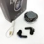 Бездротові навушники TWS T8 PRO з прозорим кейсом Вакуумний LED дисплей Bluetooth 5.3. Колір: чорний
