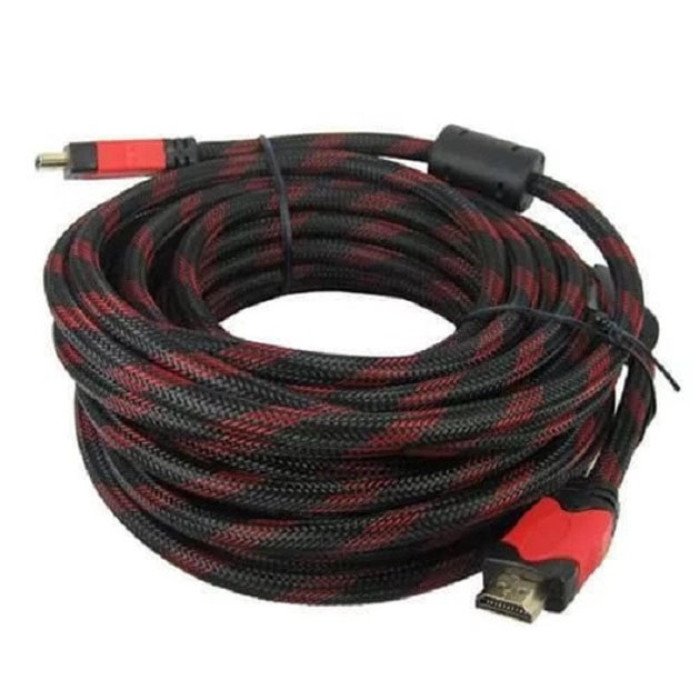 Кабель HDMI - HDMI 10m посилений в обмотці 10м шнур