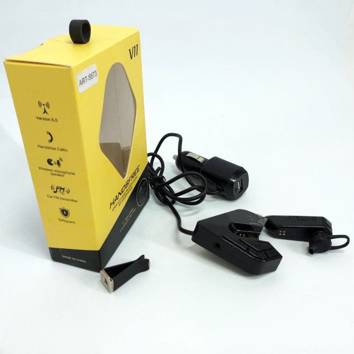Трансмітер FM V11 BT з Bluetooth гарнітурою модулятор, блютуз фм передавач для автомагнітоли