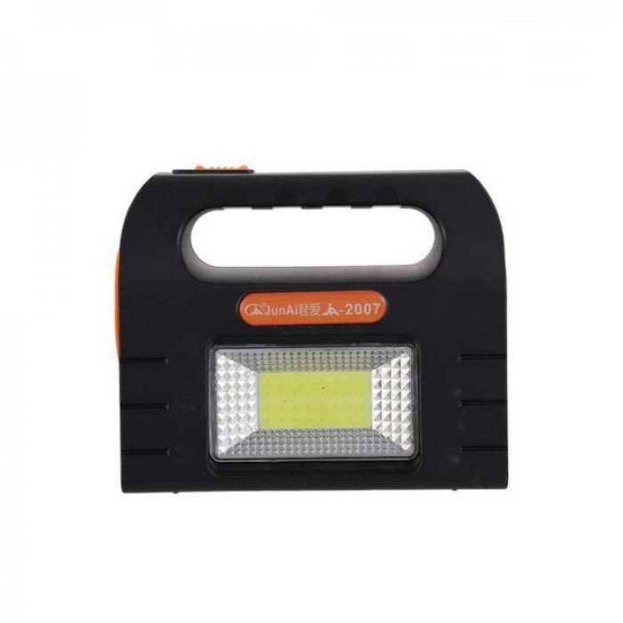 Ліхтар портативний на сонячній батареї JA-2007 сонячна зарядна станція + 2 лампочки. Колір: помаранчевий