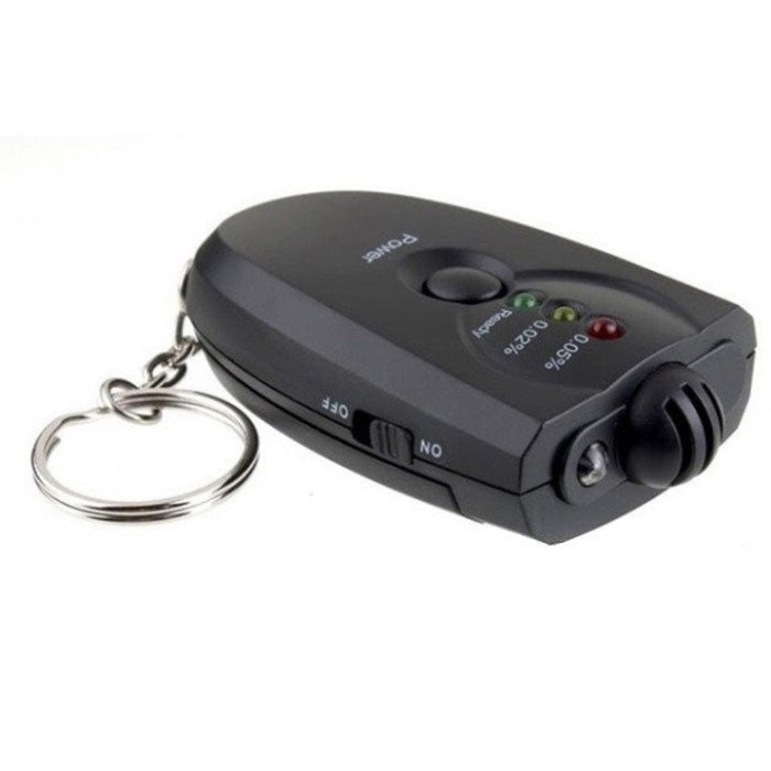 Електронний портативний алкотестер з підсвічуванням 2 x ААА, Компактний портативний алкотестер