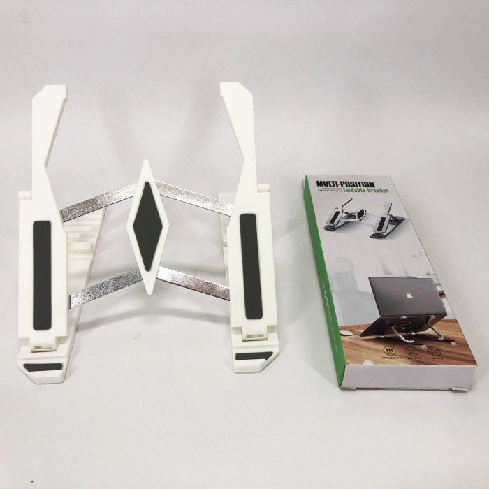 Підставка для ноутбука Multi-Position foldable bracket JC-25 8х22смСтильна підставка. Колір: білий