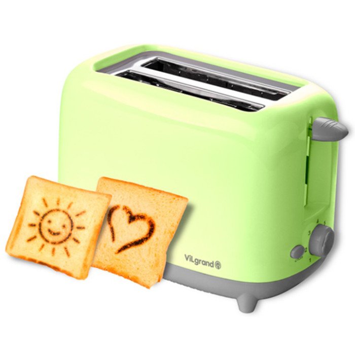 Тостер VILGRAND VT0722P. Колір: зелений