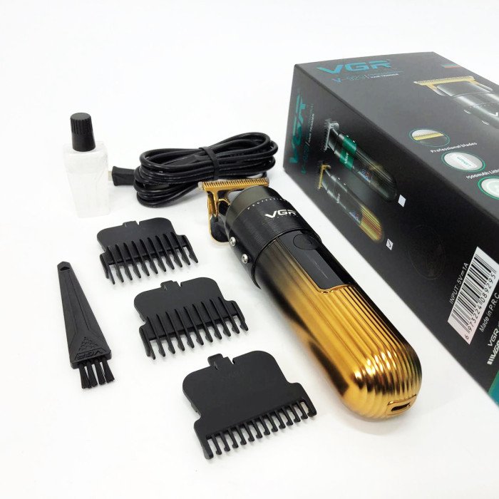Машинка для стрижки волосся VGR V-929 акумуляторна, Машинка окантувальна професійна для бороди