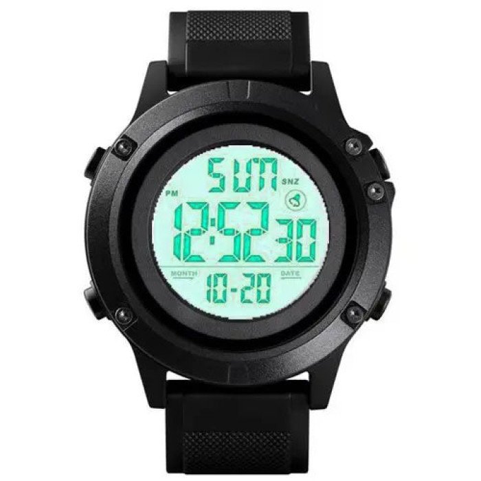 Годинник наручний чоловічий SKMEI 1508BKWT BLACK, годинник наручний електронний тактичний. Колір: чорний