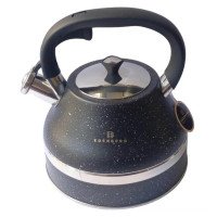 Чайник зі свистком Edenberg EB-8856 з мармуровим покриттям та турбо індукційним капсульним дном 3л Black