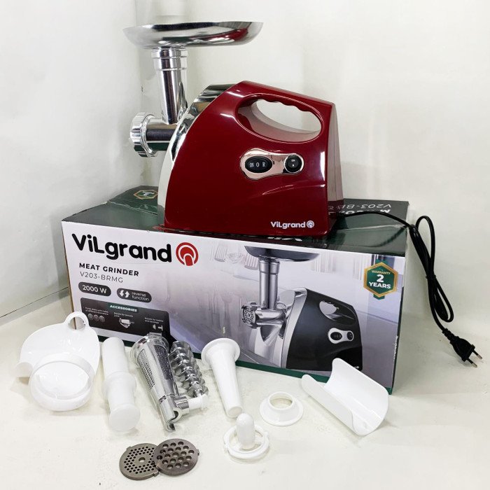 Електром'ясорубка ViLgrand V203-BRMG. Колір: червоний