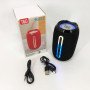 Портативна Bluetooth-колонка TG653 USB з ремінцем, акумуляторна колонка для музики. Колір: чорний