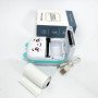 Портативний мініпринтер Mini printer з Bluetooth для термодруку без чорнила зі смартфона. Колір: блакитний