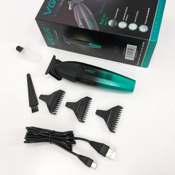 Машинка для стрижки волосся VGR V-906 тример для окантовки та стрижки бороди