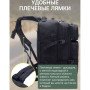 Тактичний рюкзак Tactic 1000D для військових, полювання, риболовлі, походів, подорожей та спорту. Колір чорний