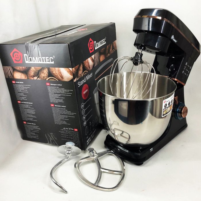 Настільний міксер-тестоміс планетарний Domotec R 6673 12 л, Планетарний комбайн Стаціонарний для дому